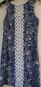 Lilly Pulitzer - blue & white mini- sun dress